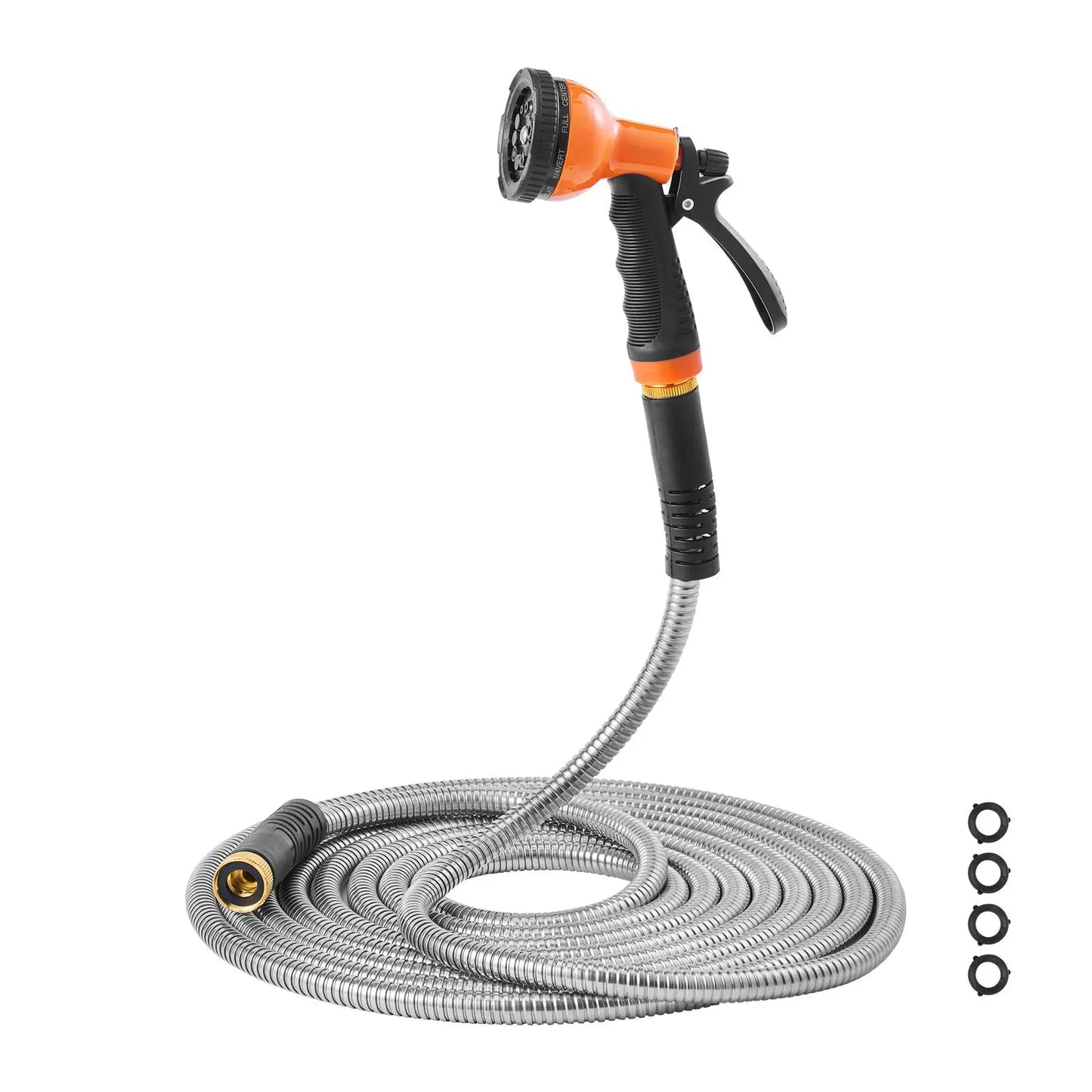 Stainless Steel Garden Hose With Ten Function Nozzle