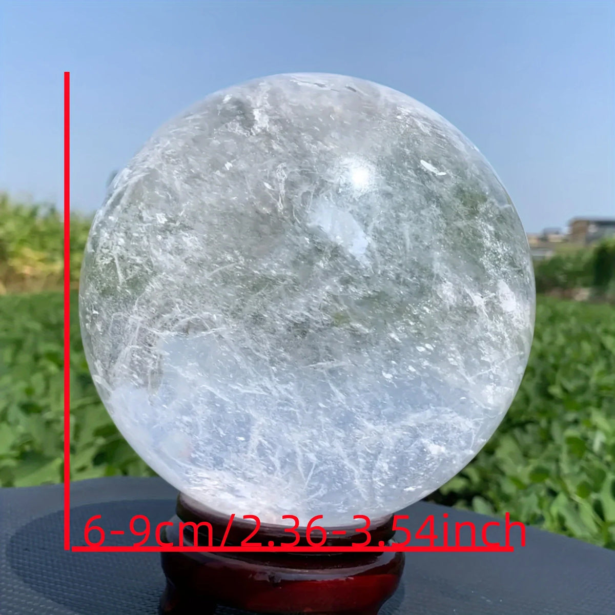 CrystalHola Clear Quartz Crystal Sphere Elegant Polished Ball Gift