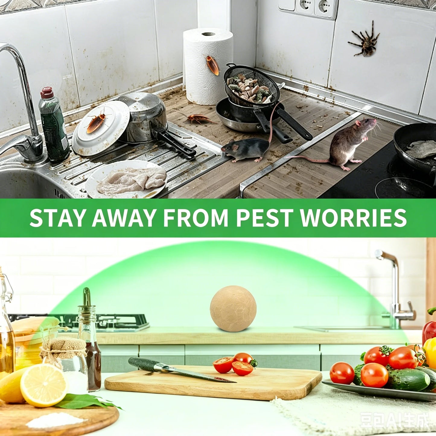 Pest Control Ball Repellent For Mice And Rodents Peppermint Oil