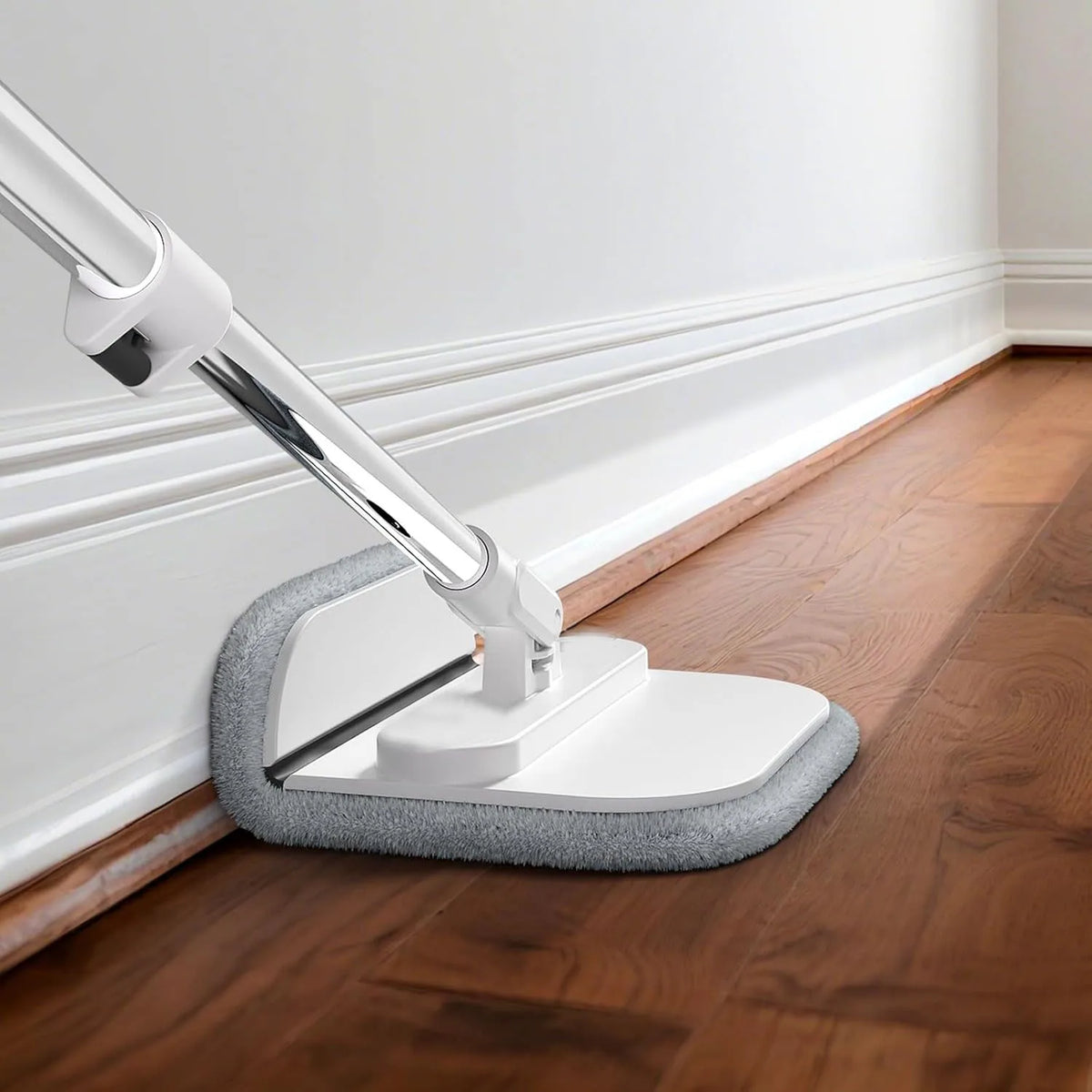 Round Flat Spin Mop Bucket Set With Adjustable Self Wringer