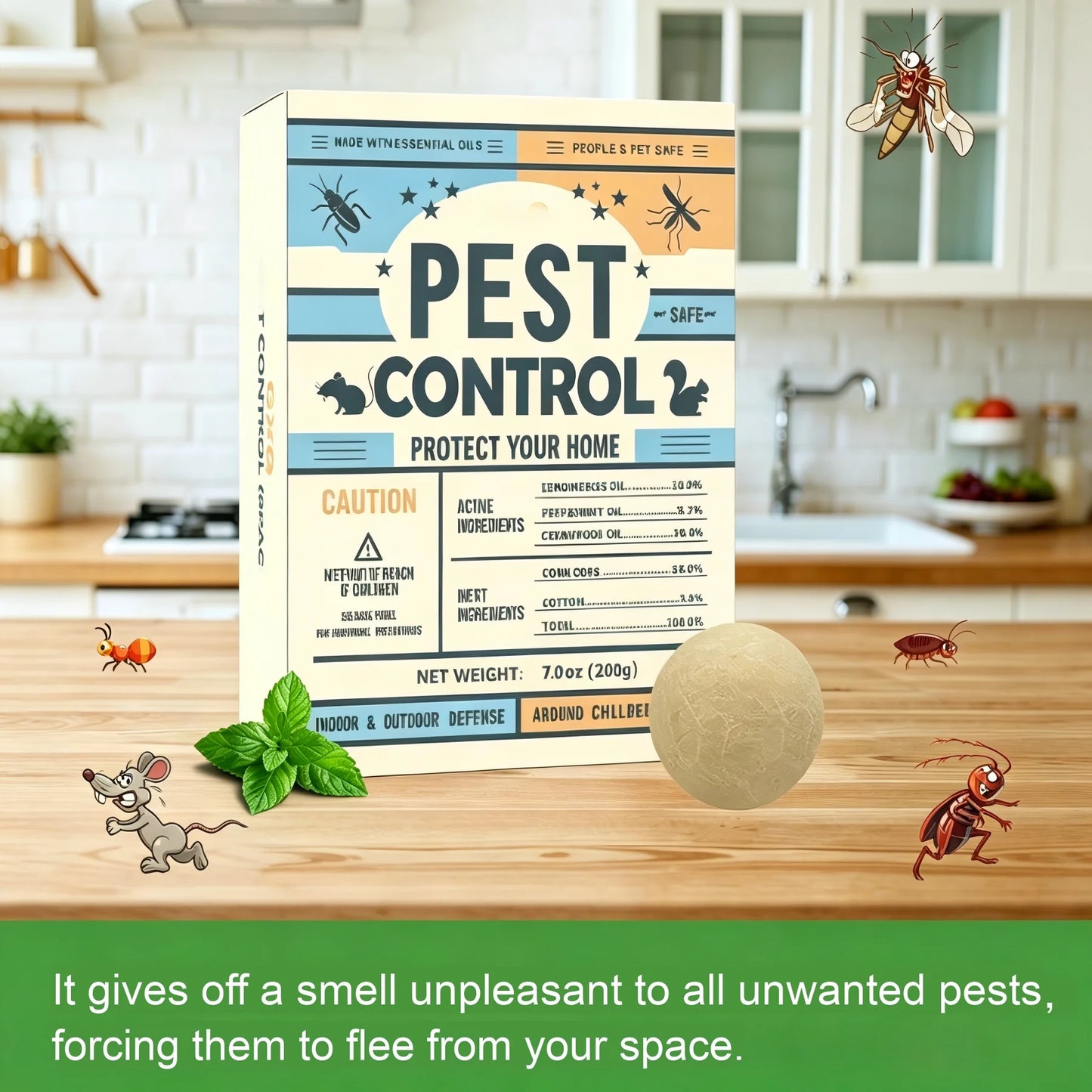 Pest Control Ball Repellent For Mice And Rodents Peppermint Oil