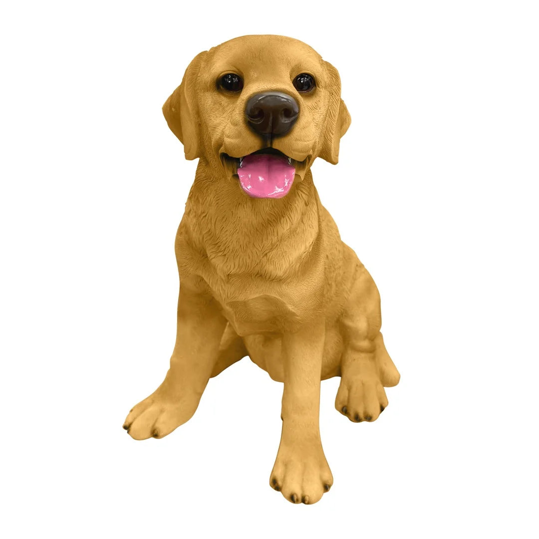 Weatherproof Resin Labrador Dog Statue For Garden Art