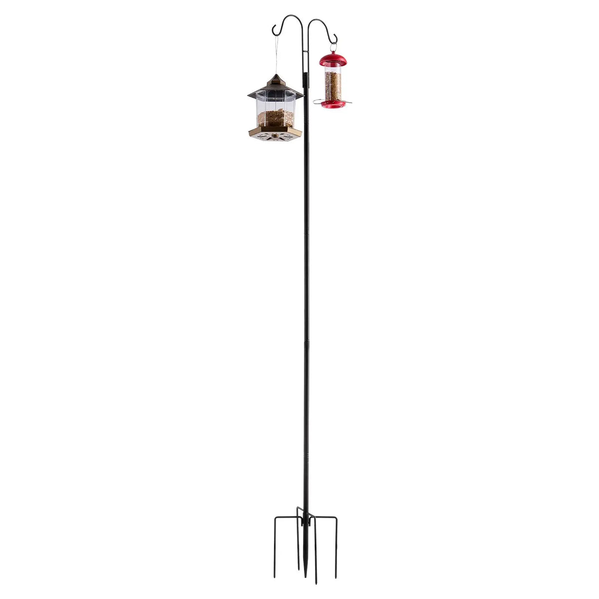 Oeny Double Shepherds Hooks For Outdoor Garden Plant Hanging