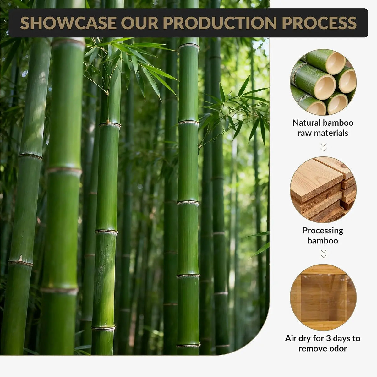 Garvee Bamboo Kitchen Utensil Organizer With Drying Mat