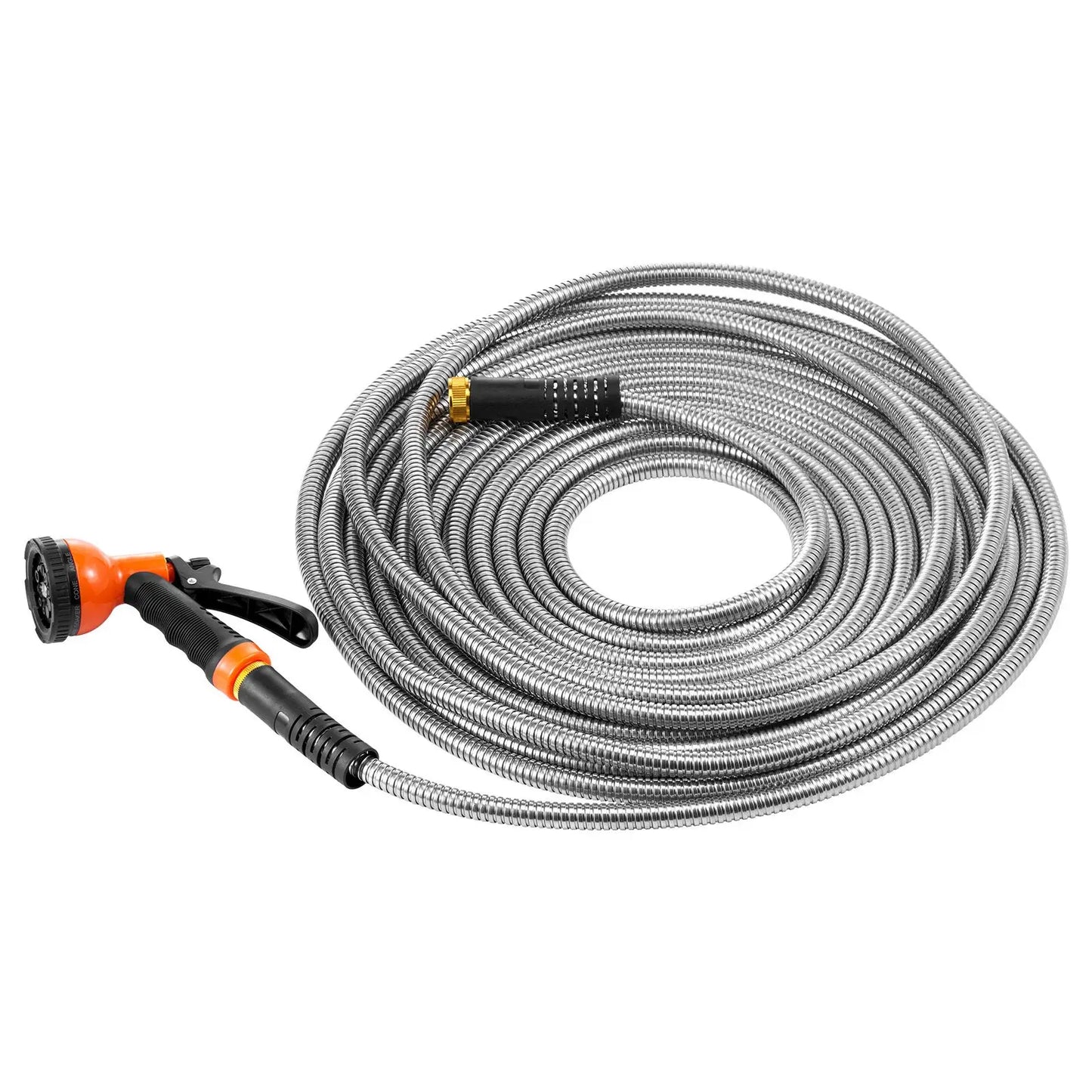 Stainless Steel Garden Hose With Ten Function Nozzle