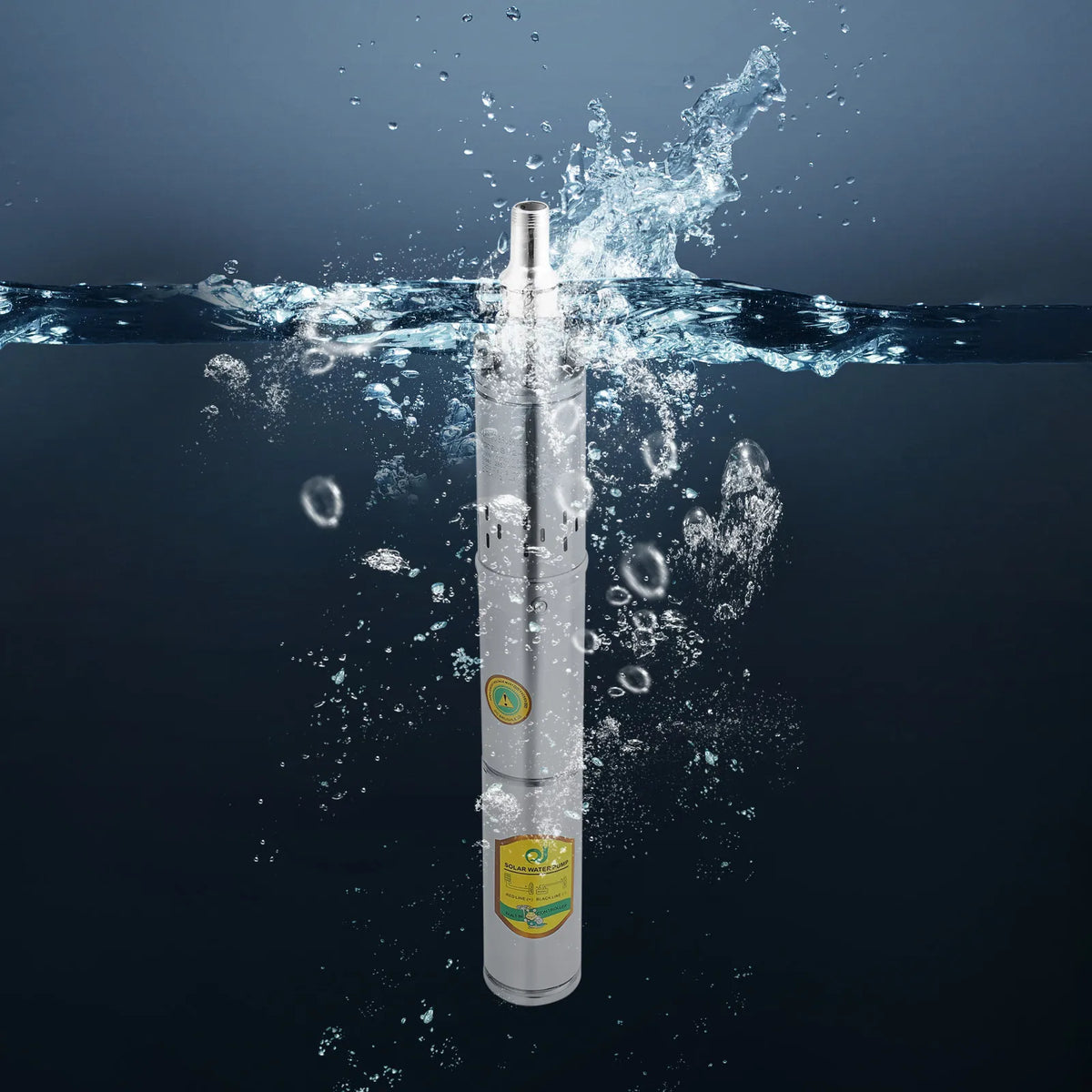 Bymaocar 0.5HP DC 24V Deep Well Submersible Pump