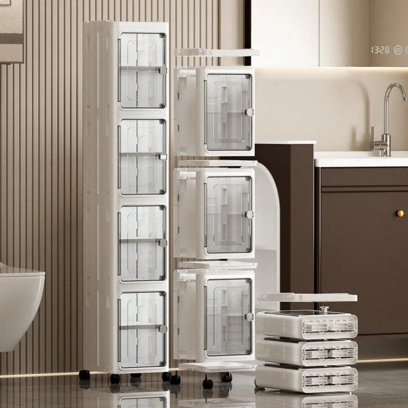 Multi Shelf Storage Cabinet Organizer For Household Organization