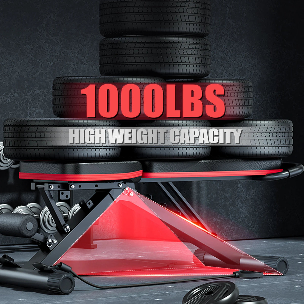 Adjustable Foldable Dumbbell Bench For Home Gym Training