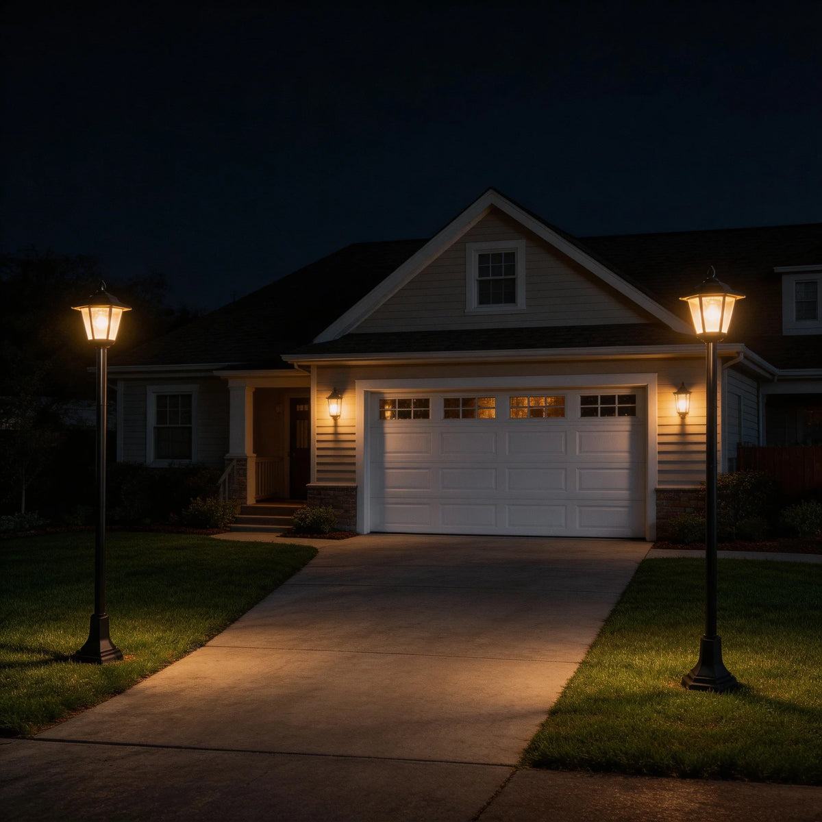 Waterproof Solar Post Lights For Outdoor Garden Landscape Lighting