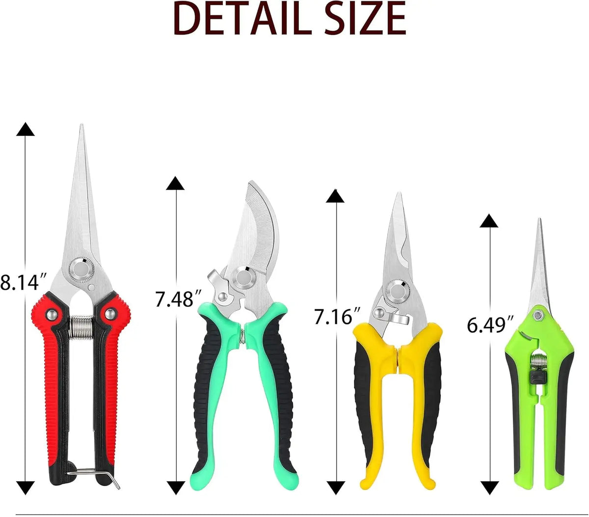 Garden Pruning Shears Set With Gloves And Storage Bag