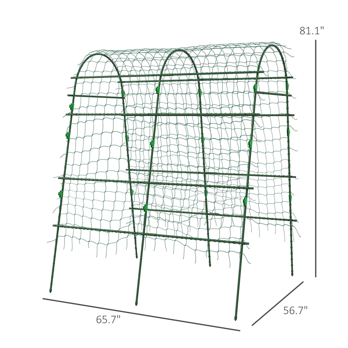 Outsunny Outdoor Metal Garden Trellis For Climbing Plants