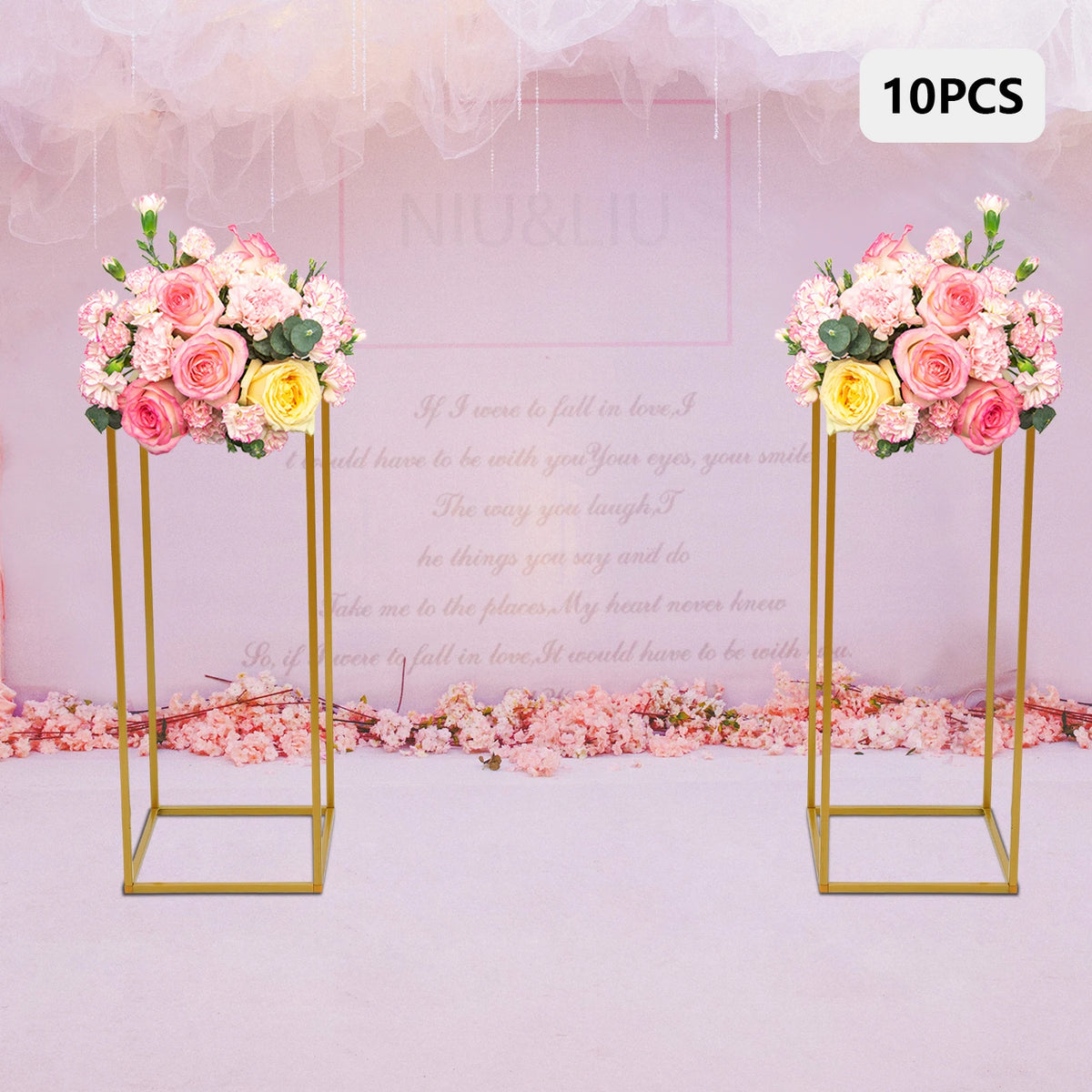 Wedding Flower Stand Set Column Rack Balloon Display Holder