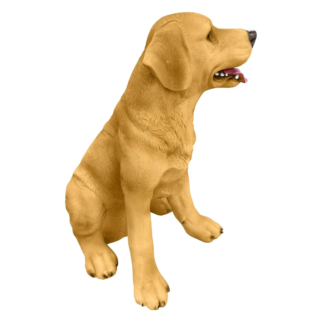 Weatherproof Resin Labrador Dog Statue For Garden Art