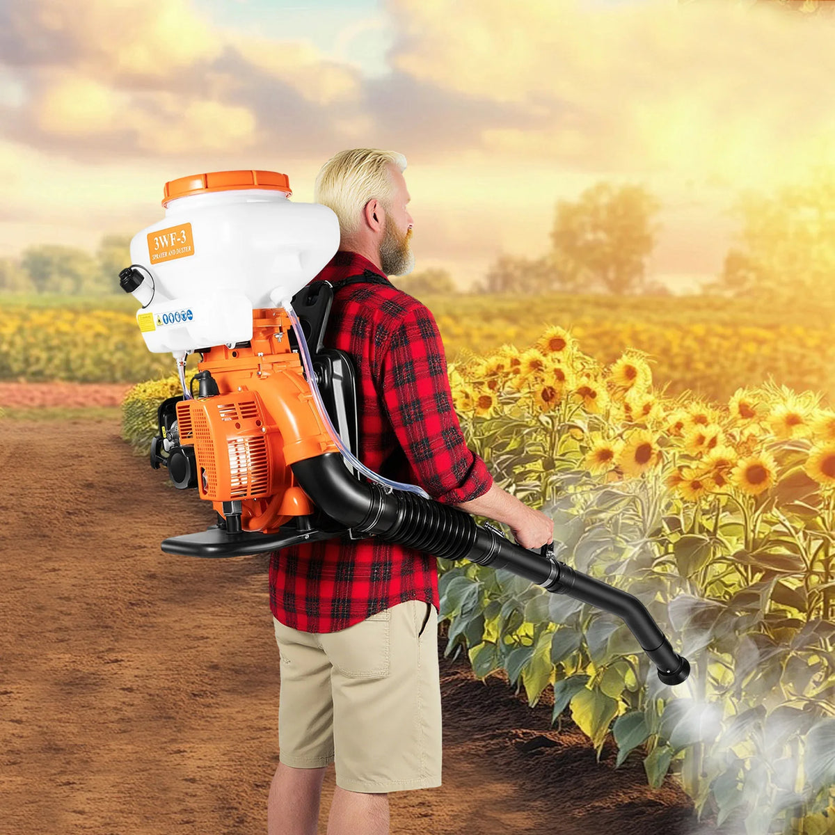 Gasoline Backpack Sprayer High Pressure Mist Farm Garden Tool