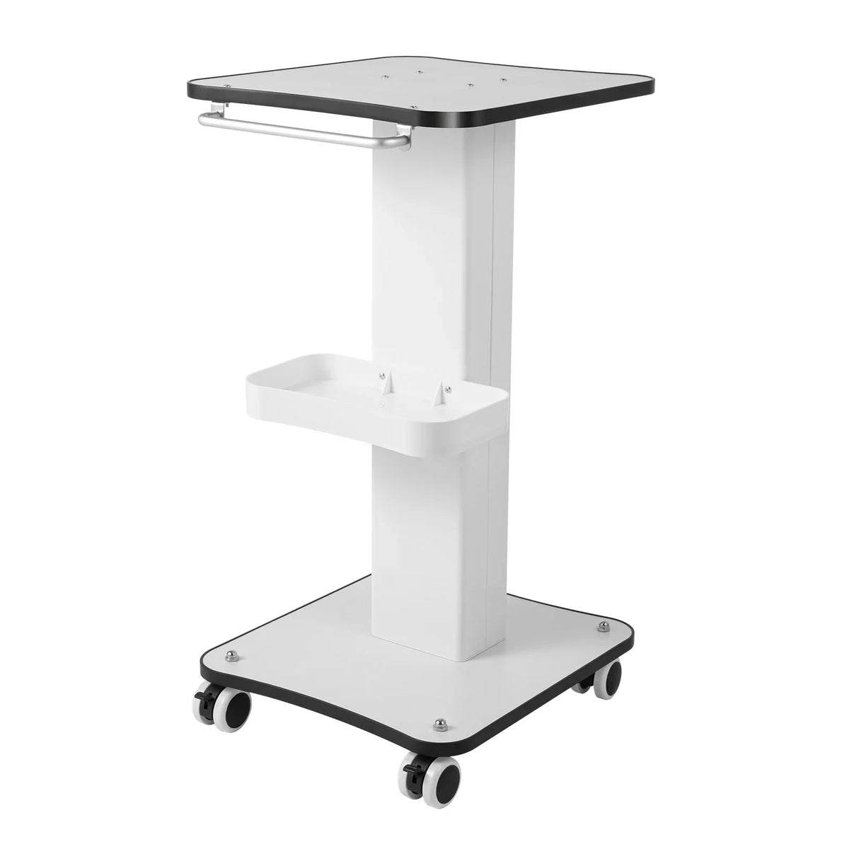 Portable Beauty Barber Trolley With Storage And Brake Wheels