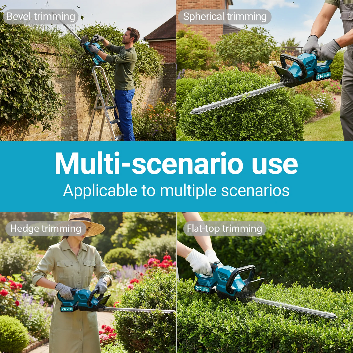 XYSD Brushless Cordless Hedge Trimmer With Rotatable Head