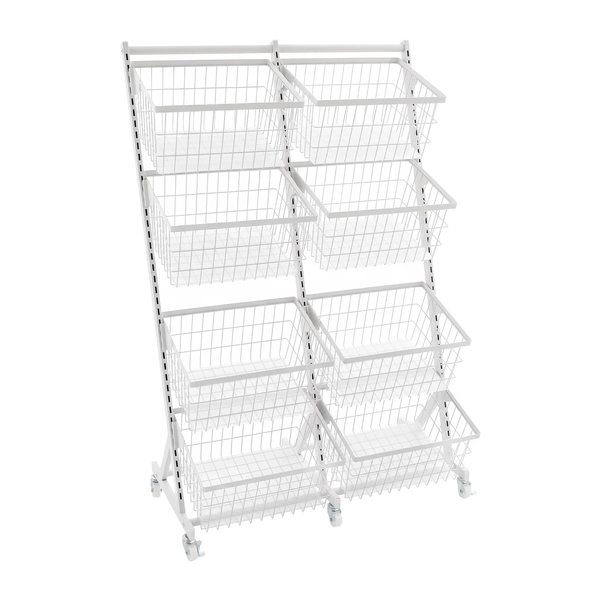Bymaocar Steel Snack Display Rack With Wheels For Kitchen Storage