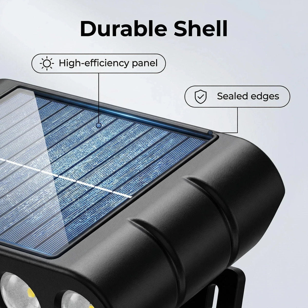 FAMCDC Solar Motion Sensor LED Wall Light Outdoor Security