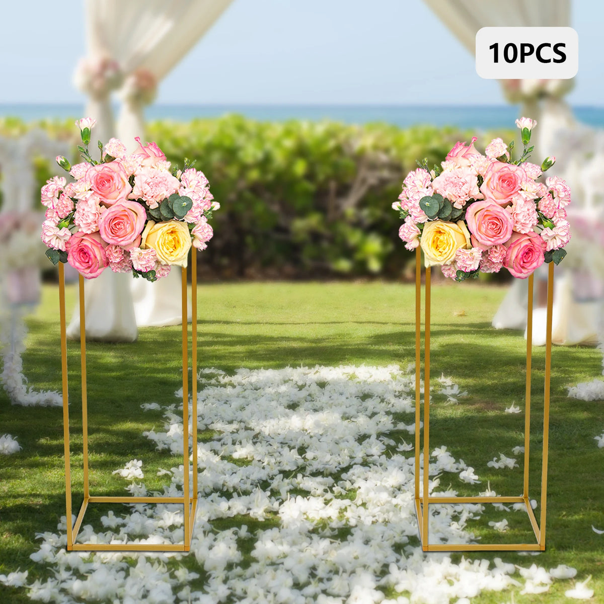 Wedding Flower Stand Set Column Rack Balloon Display Holder