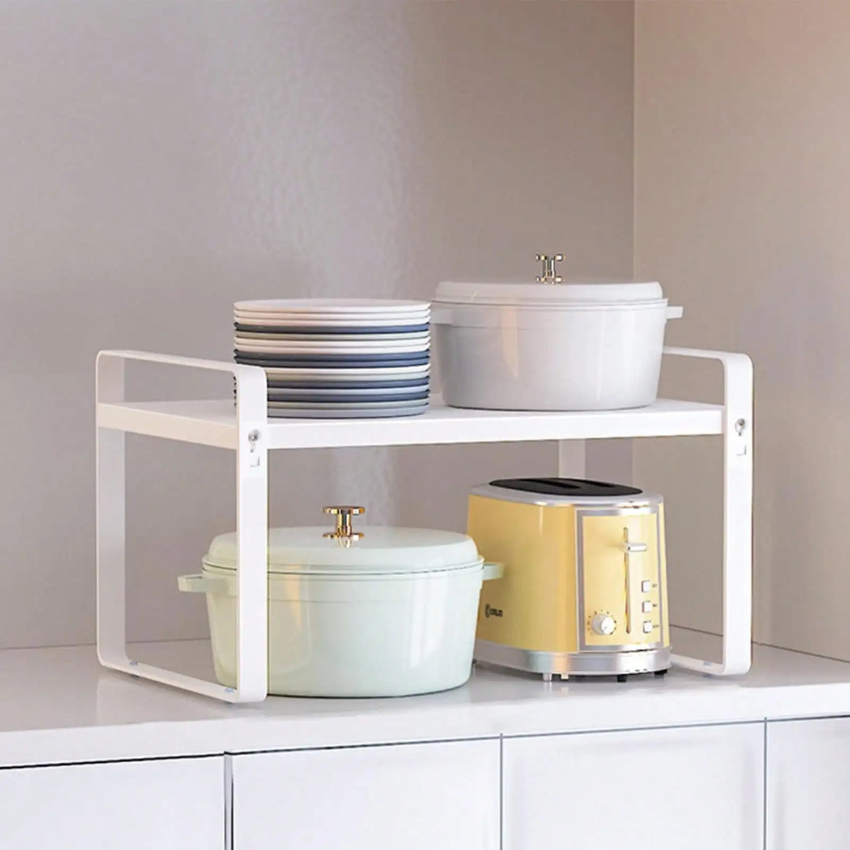 Adjustable Stainless Steel Kitchen Countertop Storage Rack