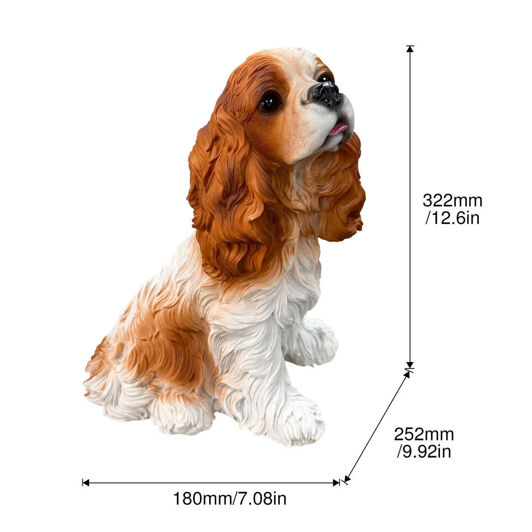 Charlie Beagle Dog Garden Statue Weatherproof Outdoor Resin Decor