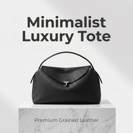 Luxury Genuine Leather Women's Shoulder Bag With Fur Decoration