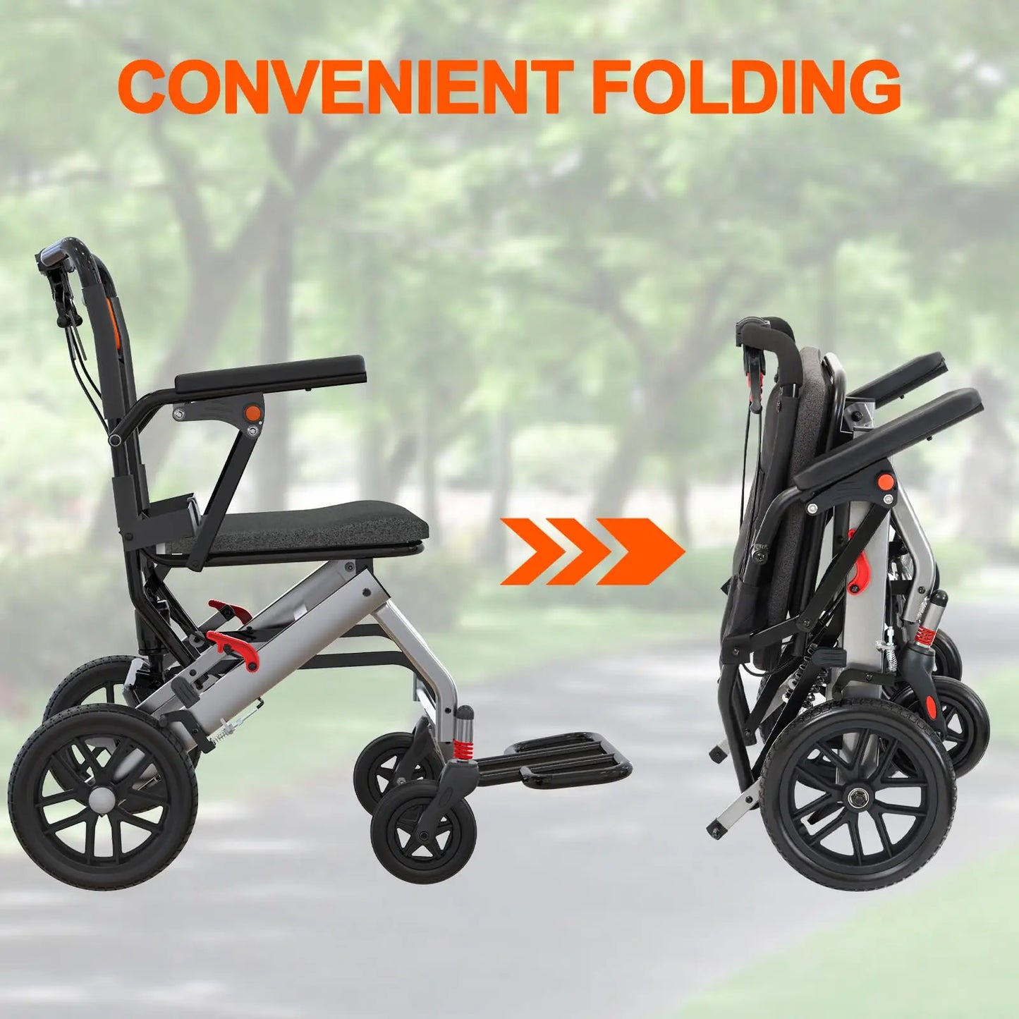 Hydraulic Patient Lift Transfer Chair With 180 Degree Split Seat