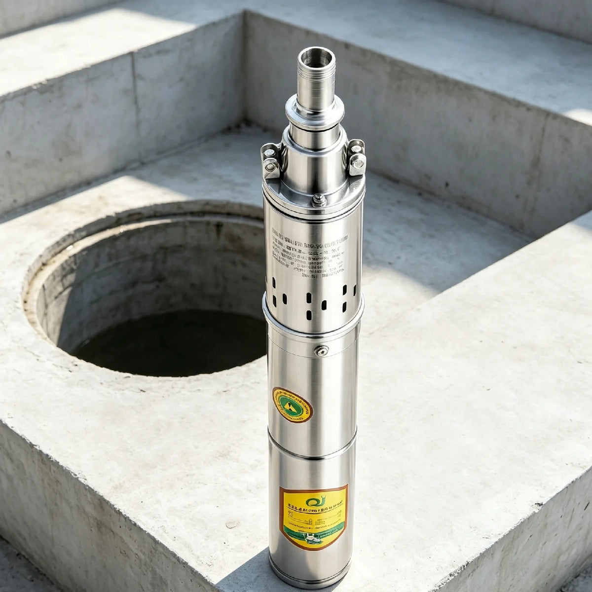Bymaocar 0.5HP DC 24V Deep Well Submersible Pump