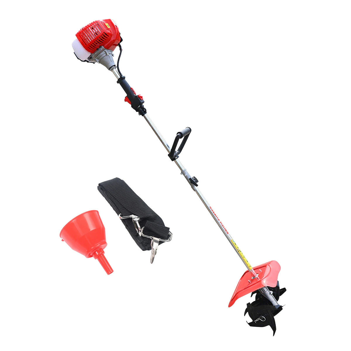 Compact Handheld Gas Powered Garden Tiller Cultivator Tool