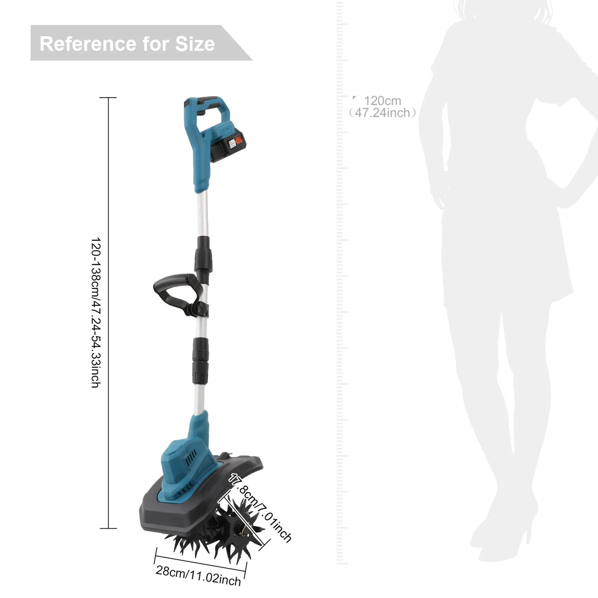 Electric Cordless Garden Tiller And Handheld Soil Loosener