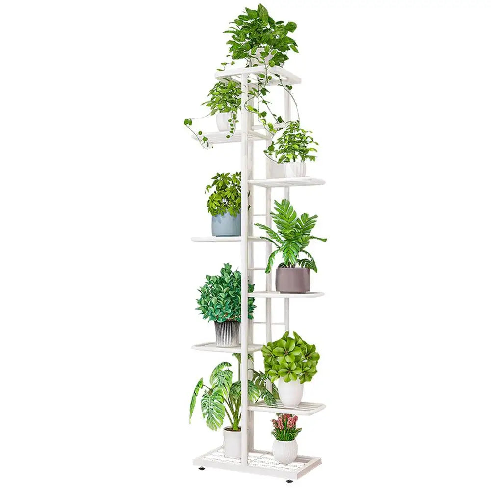 HiMISS Sturdy Multi Tier Metal Plant Stand For Home Garden