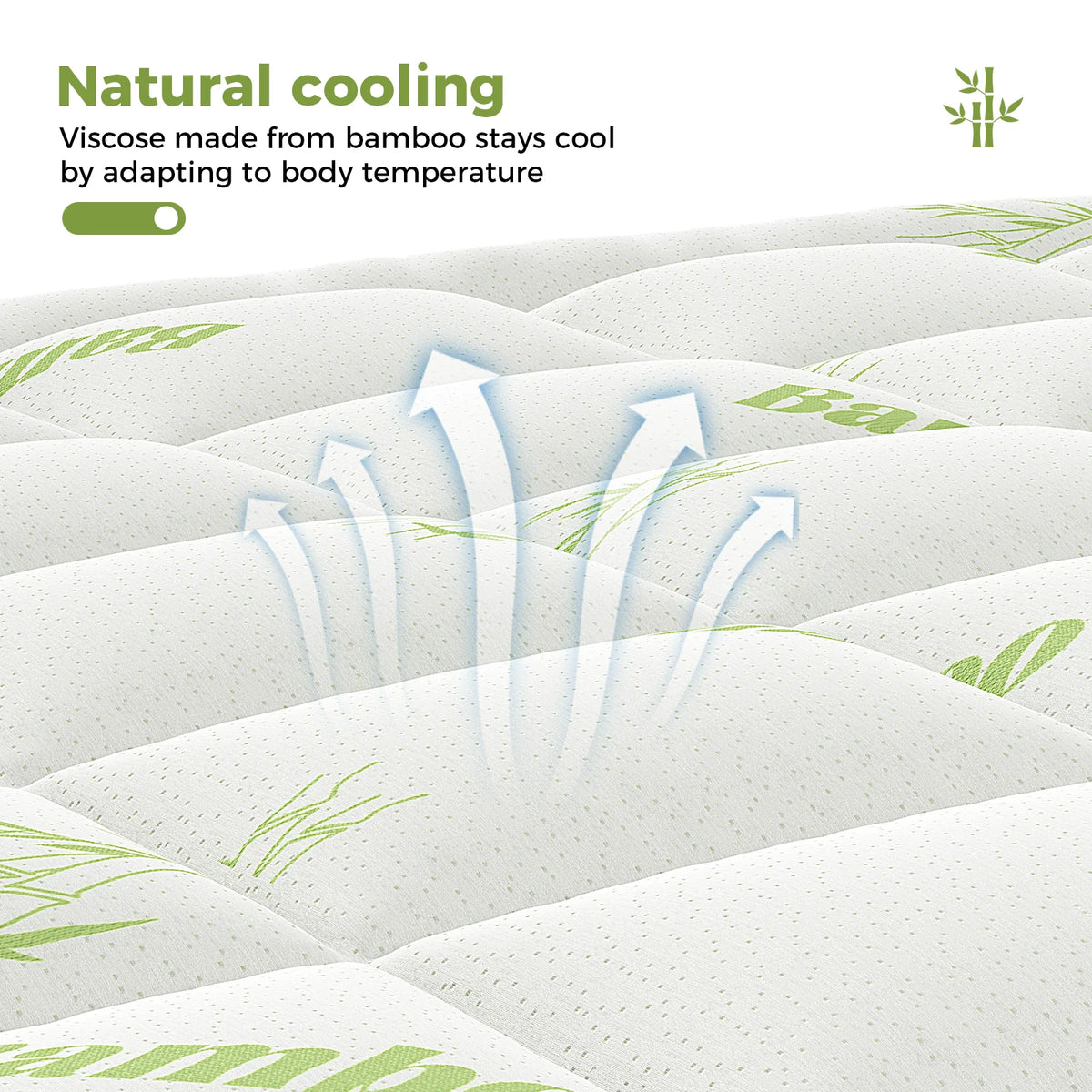JHK Soft Mattress Topper With Deep Pockets And Breathable Cooling Material
