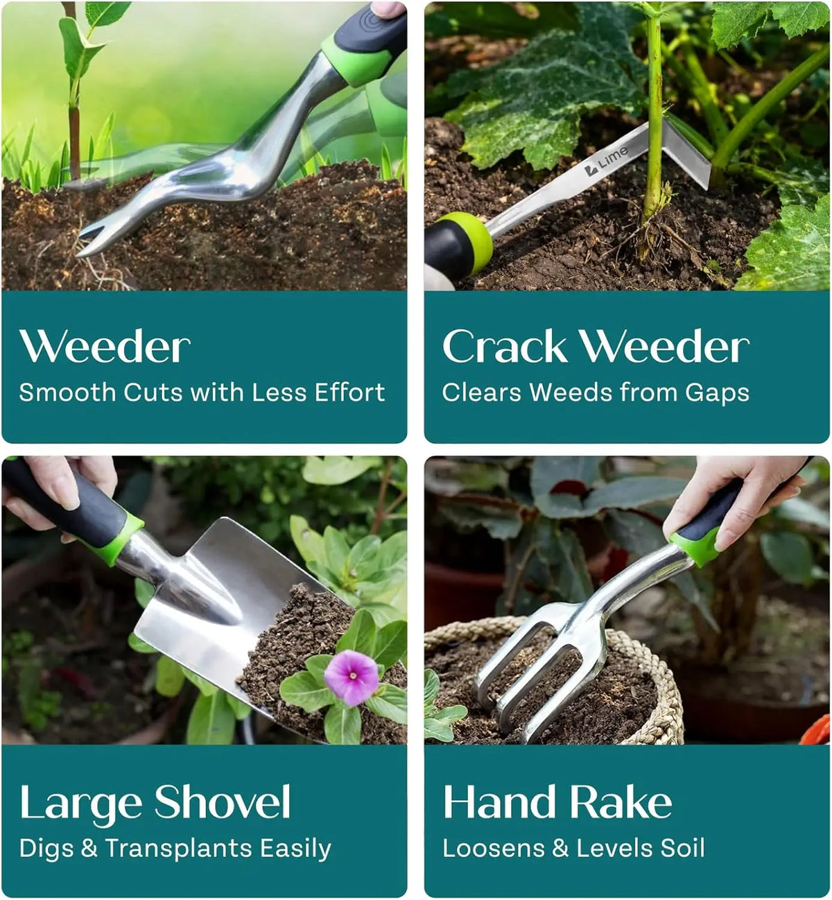 Heavy Duty Steel Garden Tool Set For Outdoor Gardening Tasks
