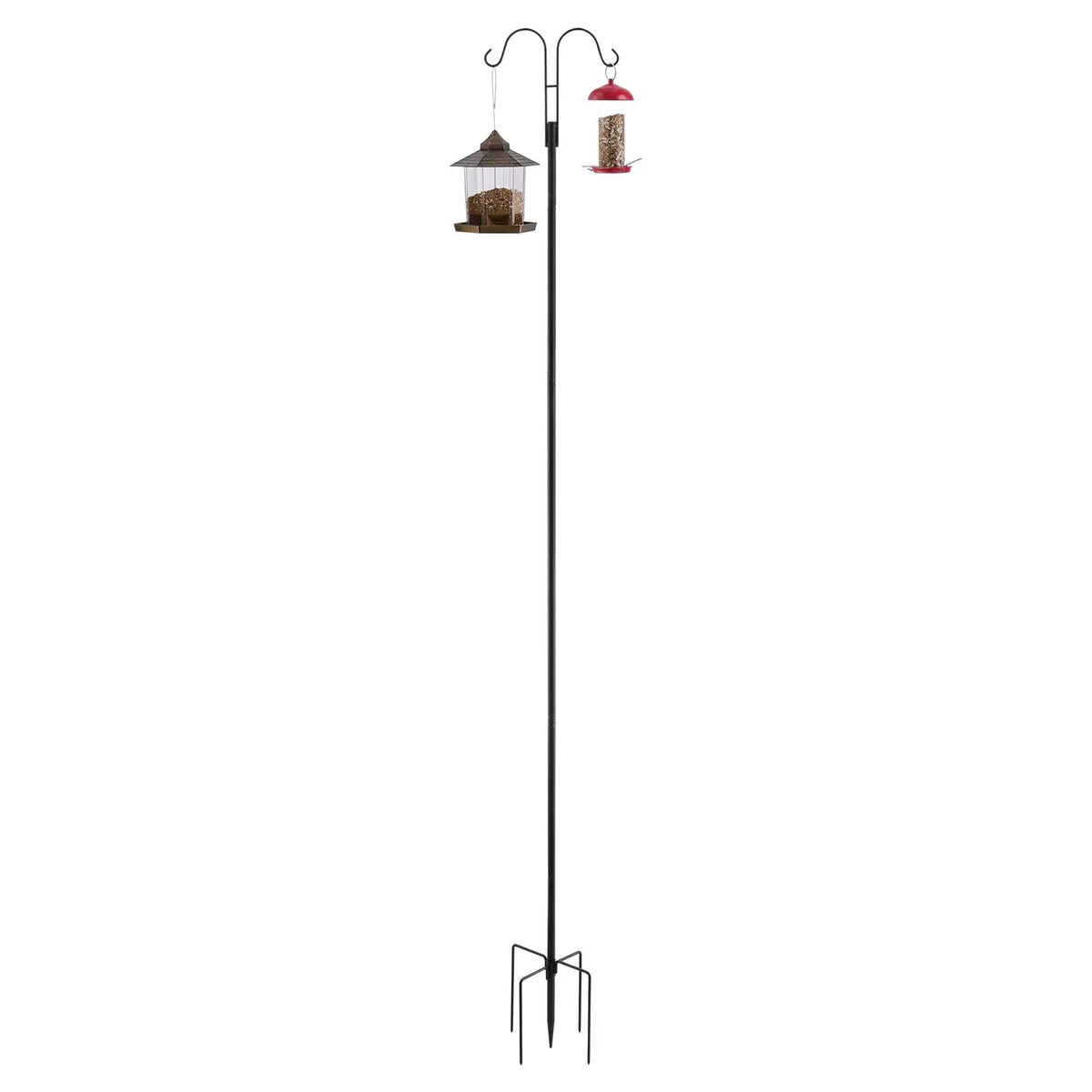 Oeny Heavy Duty Double Shepherds Hooks For Outdoor Garden