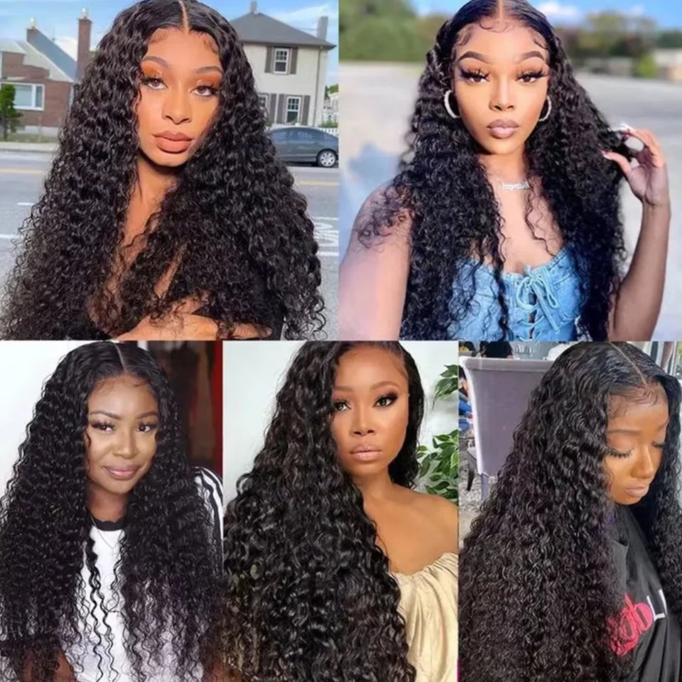 Missblue Burmese Deep Wave Hair Bundles With HD Lace Closure