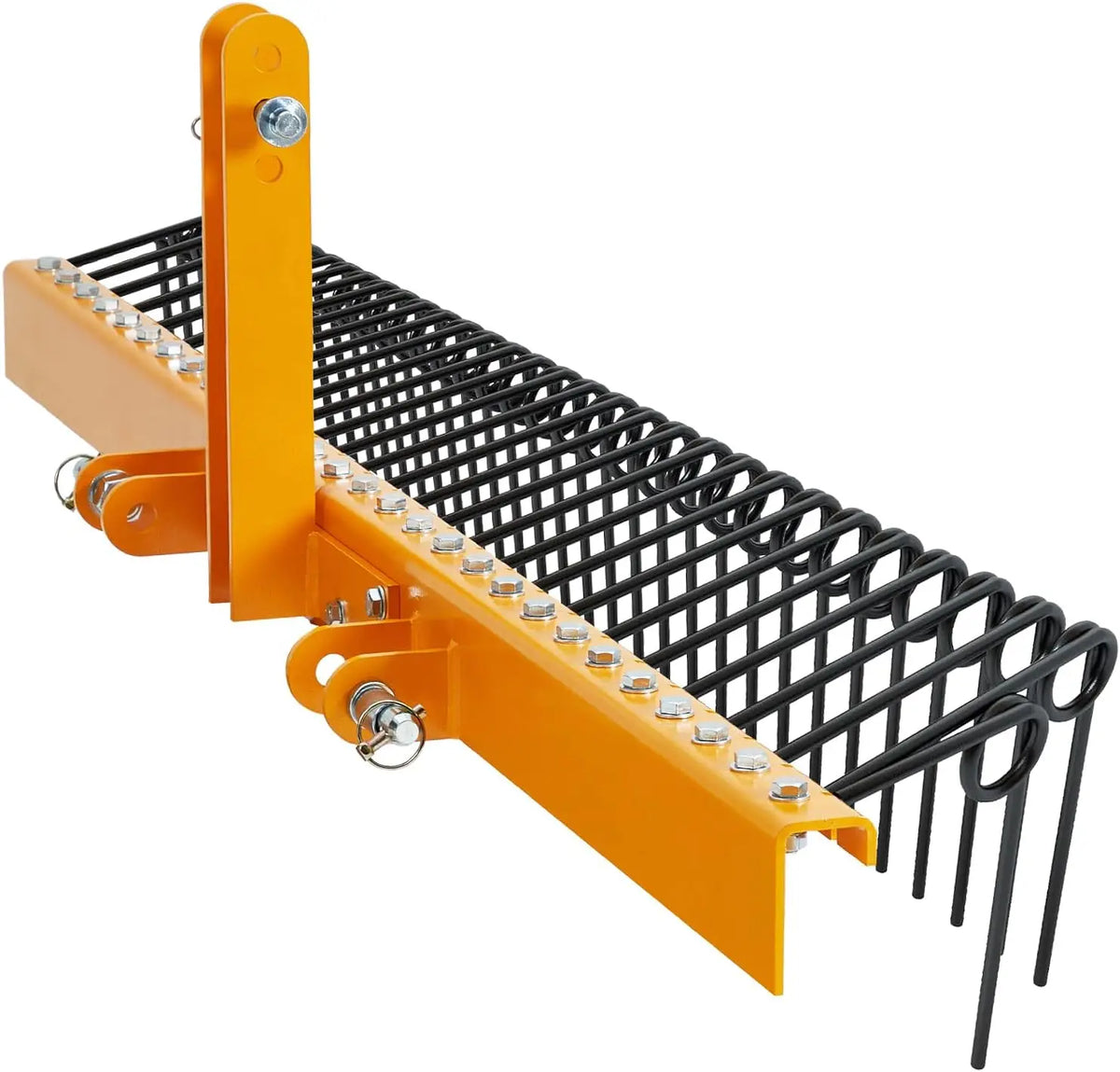 30 Spring Steel Fence Rake 3 Point Tractor Hitch Fit