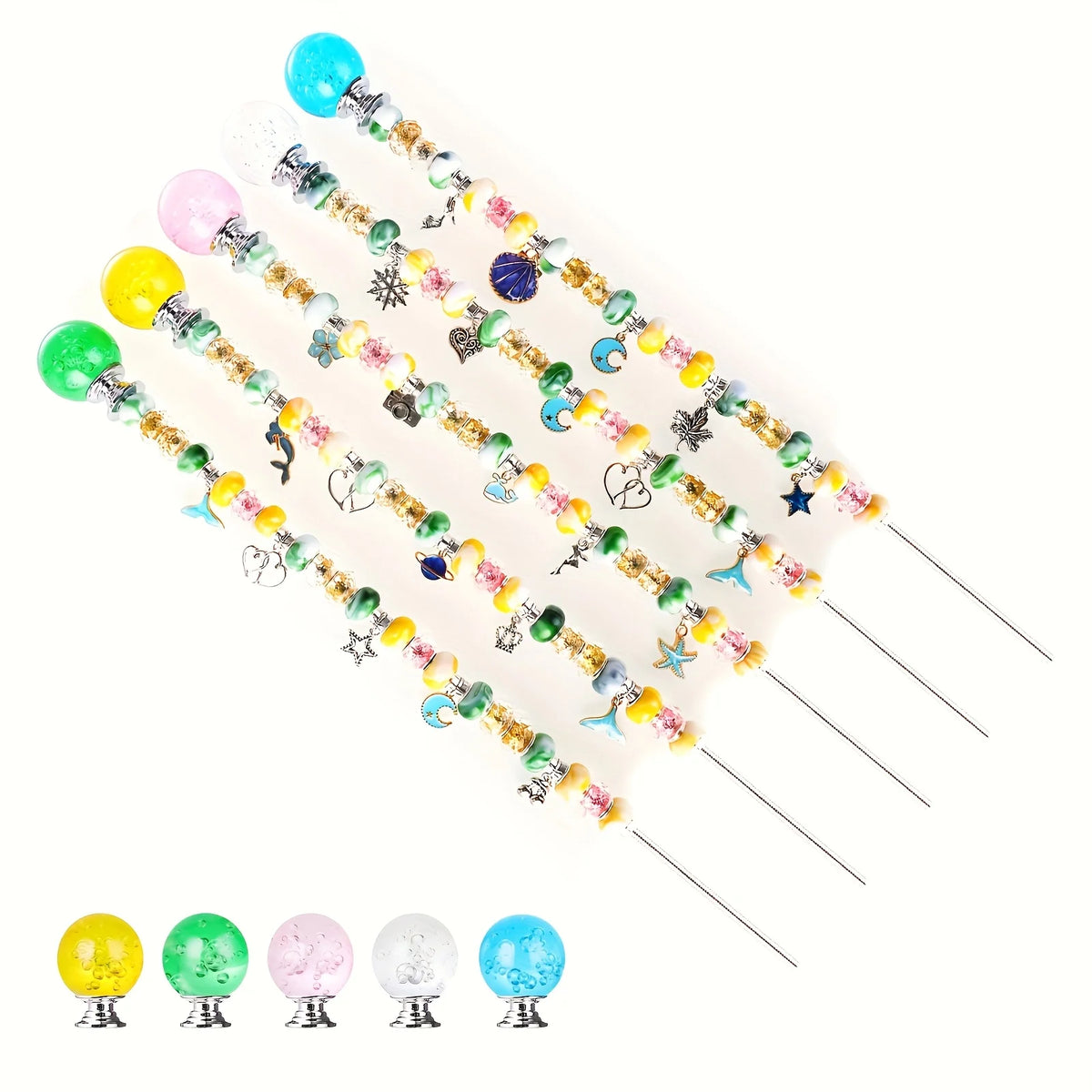 DIY Fairy Garden Magic Wand Plant Stake Bead Decor Kit