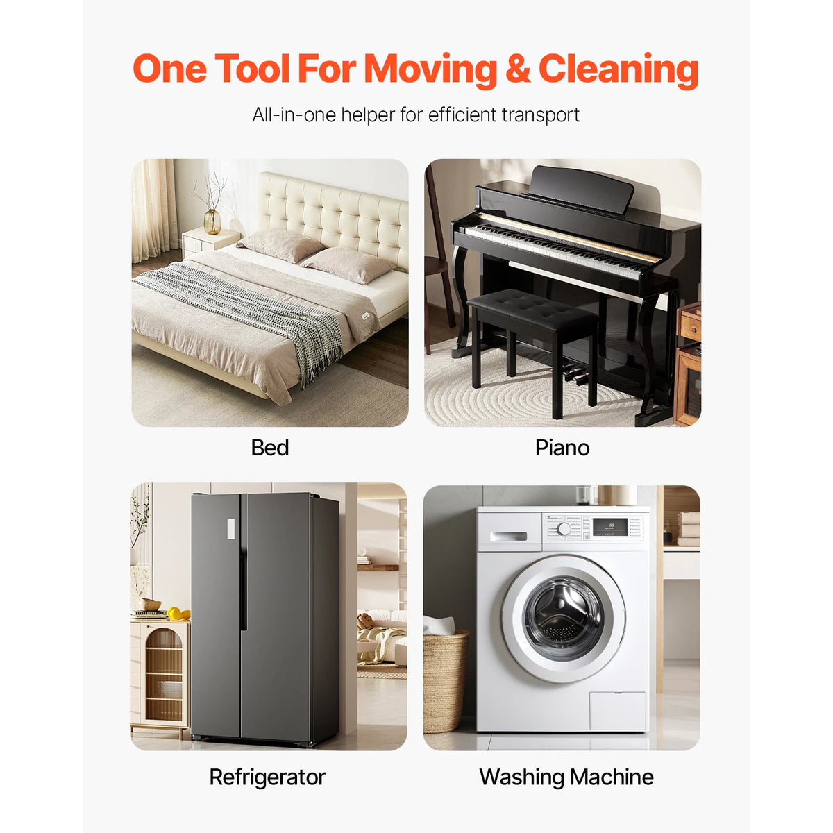 SucceBuy Furniture Dolly Movers With Swivel Casters for Appliances