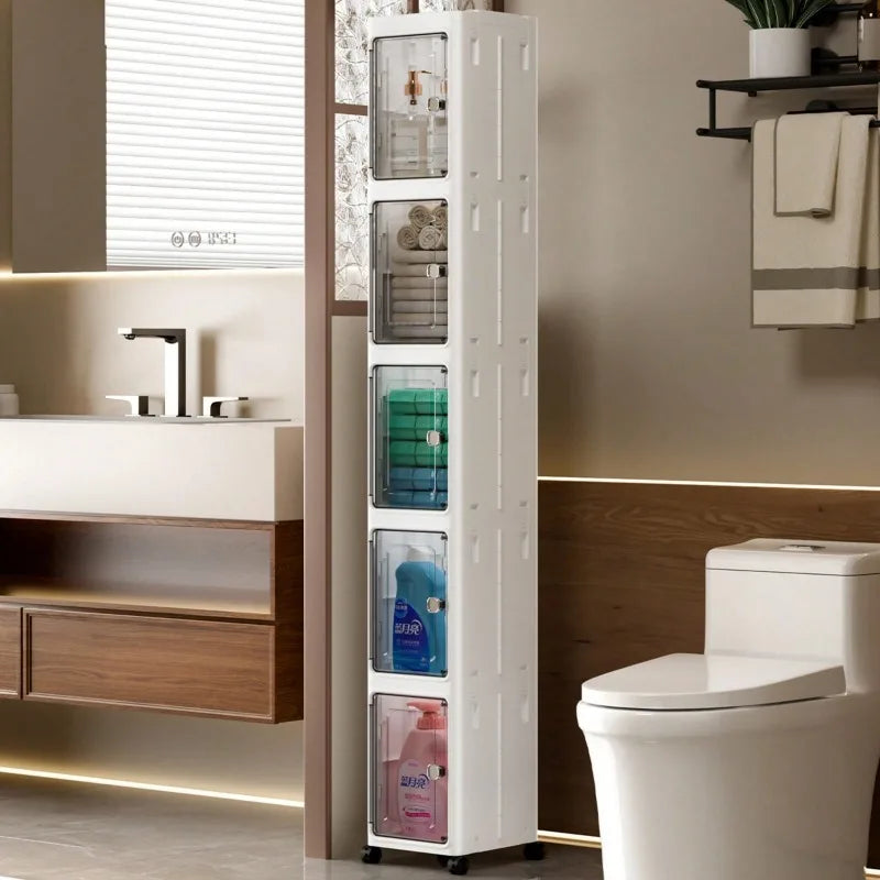 Multi Shelf Storage Cabinet Organizer For Household Organization