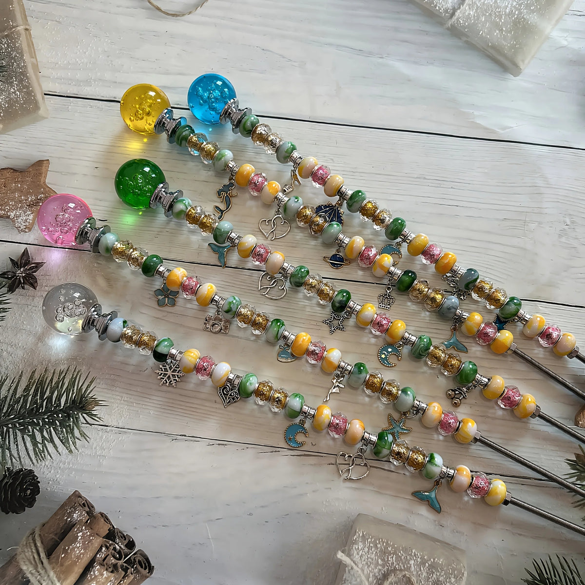 DIY Fairy Garden Magic Wand Plant Stake Bead Decor Kit