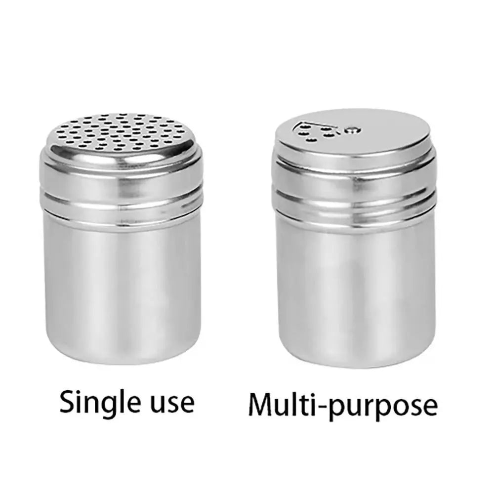 Stainless Steel Rotating Spice Seasoning Jar With Pepper Shaker