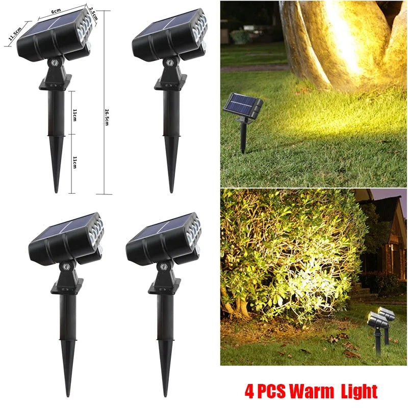 FAMCDC Solar Motion Sensor LED Wall Light Outdoor Security