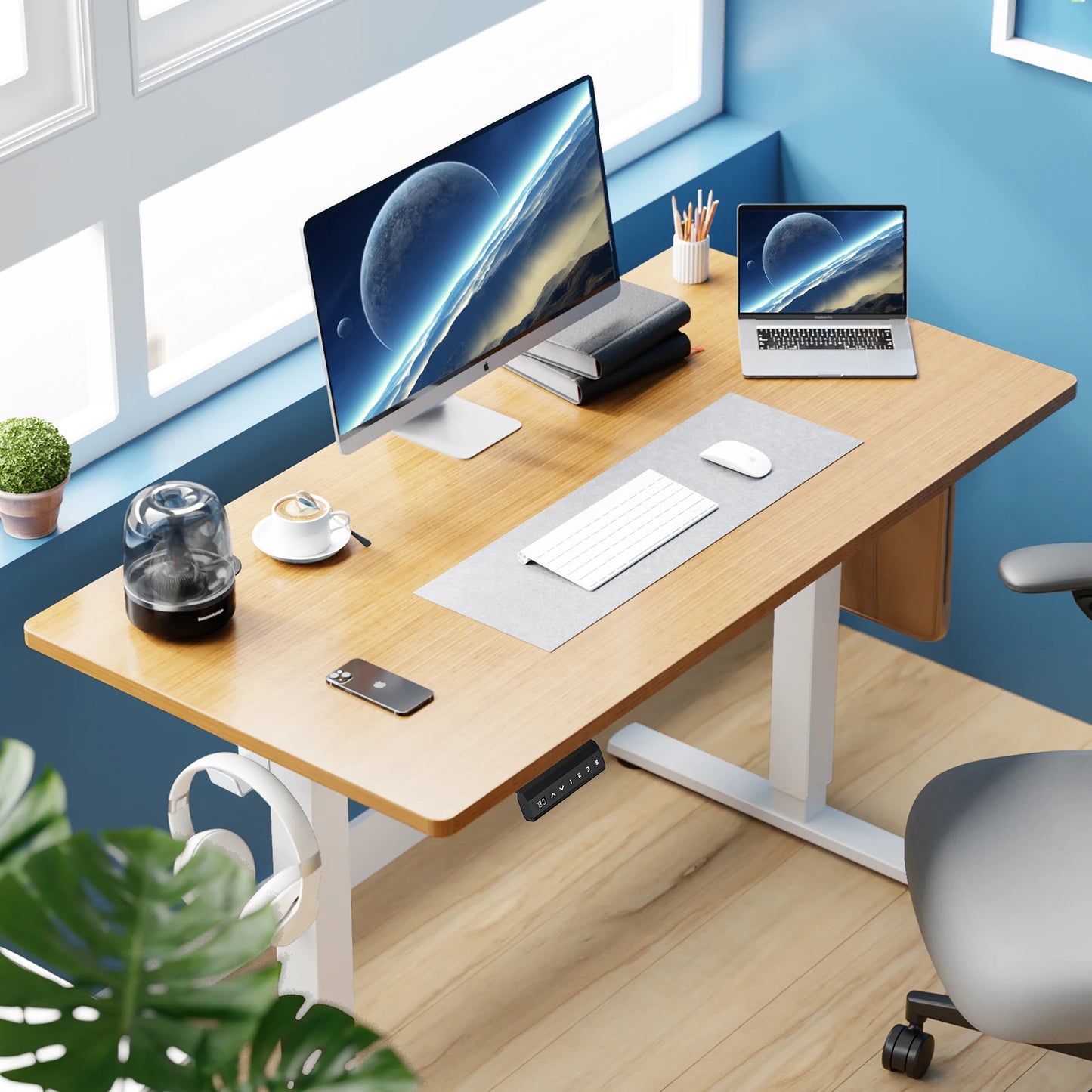 JHK Electric Standing Desk Height Adjustable Ergonomic Office Workstation