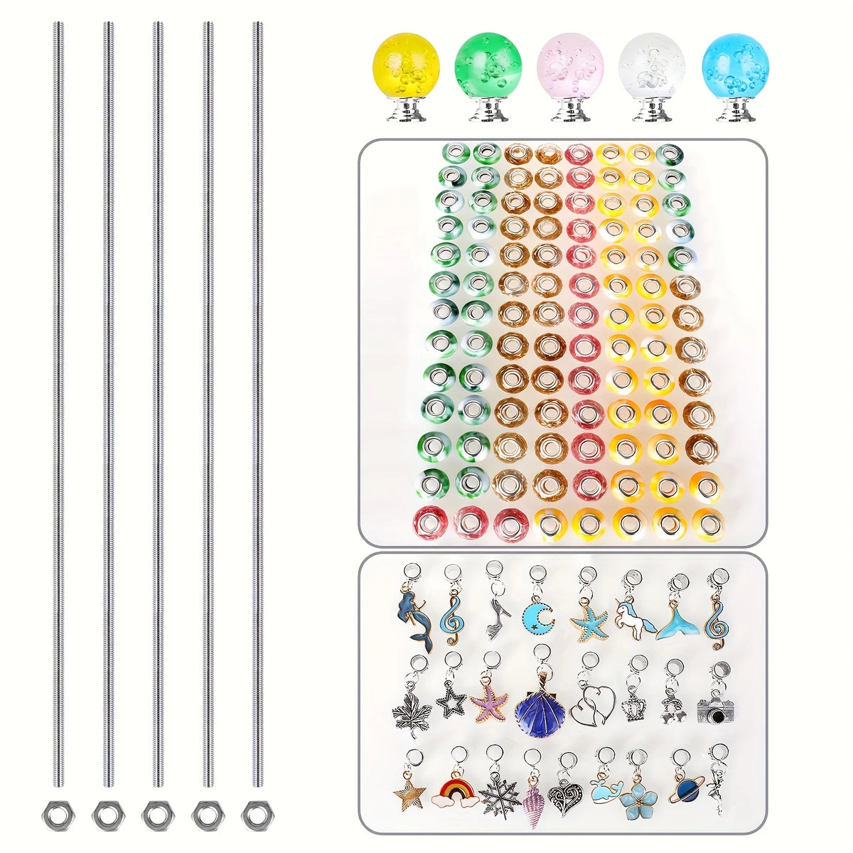 DIY Fairy Garden Magic Wand Plant Stake Bead Decor Kit