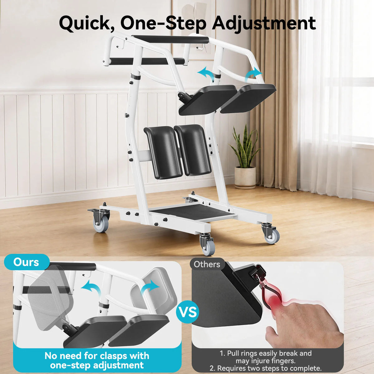 Sit To Stand Lift Safety Belt Adjustable Seat Transfer Aid
