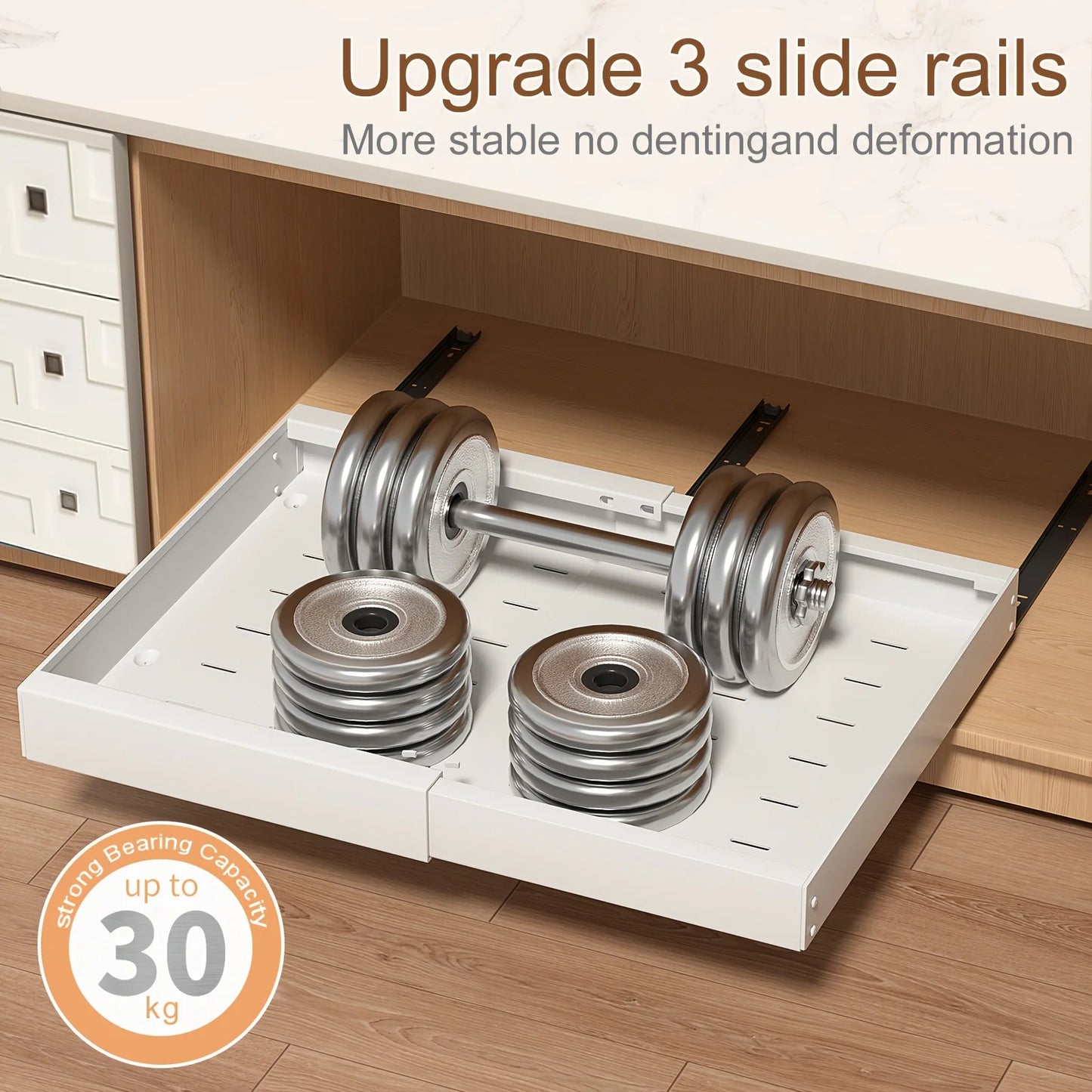 Pull Out Cabinet Organizer Slide Out Storage Rack For Pantry