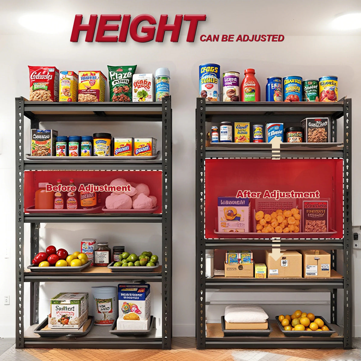 Sarenzon Heavy Duty Metal Garage Storage Shelves Rust Resistant