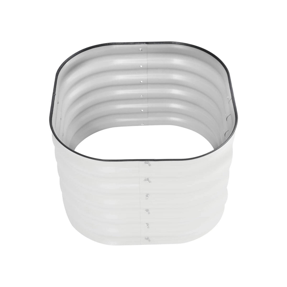 Bymaocar Round Raised Steel Garden Bed Outdoor Vegetable Planter