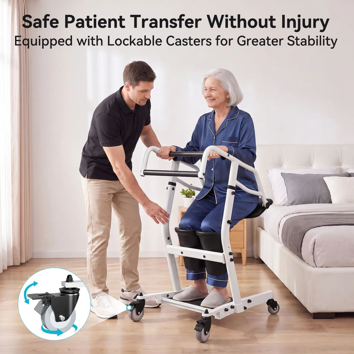 Sit To Stand Lift Safety Belt Adjustable Seat Transfer Aid