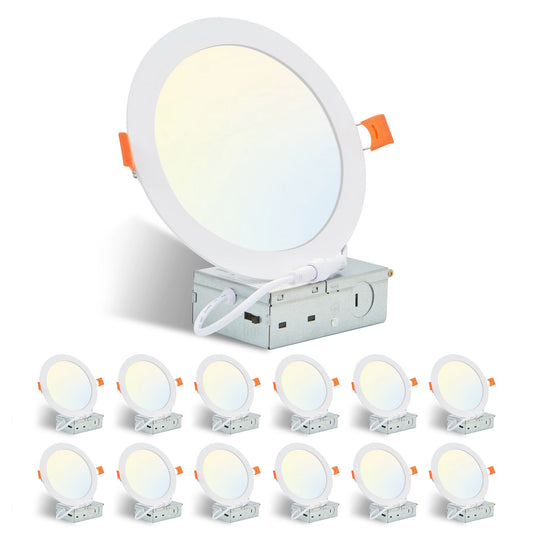 ARLGSITE Shell-Less LED Ceiling Lights Dimmable Recessed Downlights Junction Box